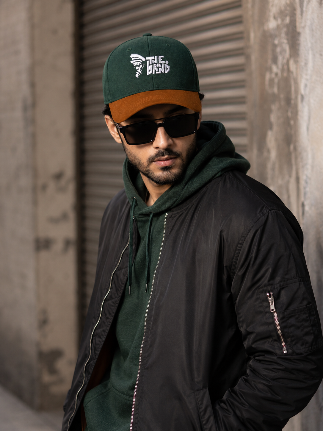 Suede Leather Cap