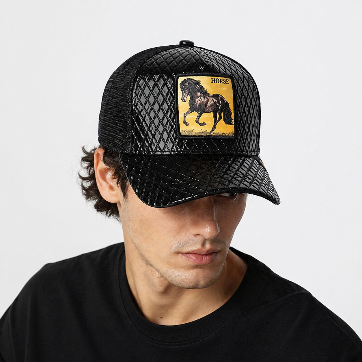 Hunter Trucker black cap