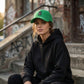 Emerald Green Minimal Patch Cap