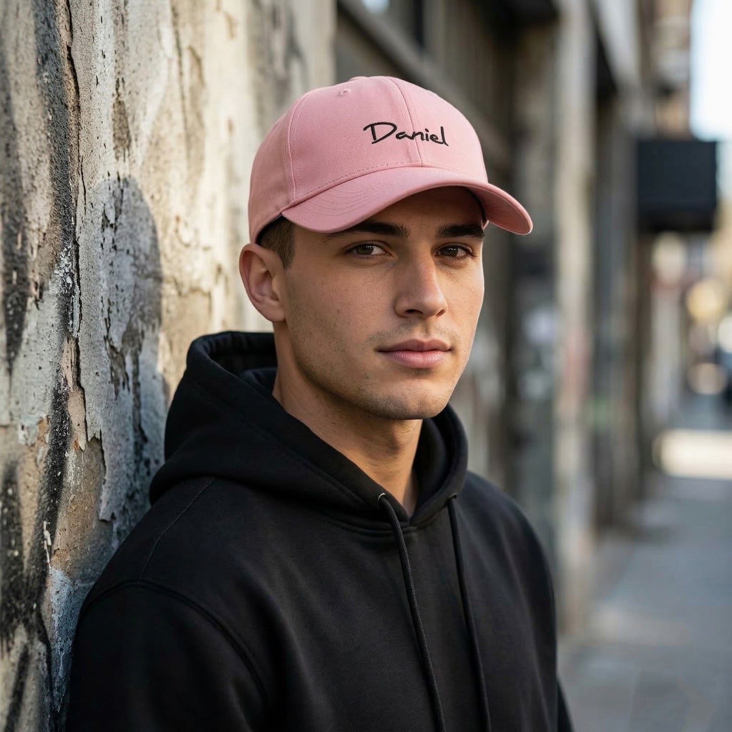 Daniel Embroidered Pink Cap