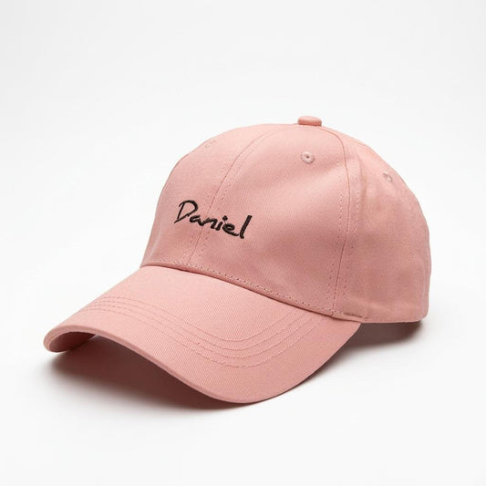 Daniel Embroidered Pink Cap