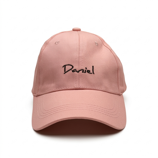 Daniel Embroidered Pink Cap