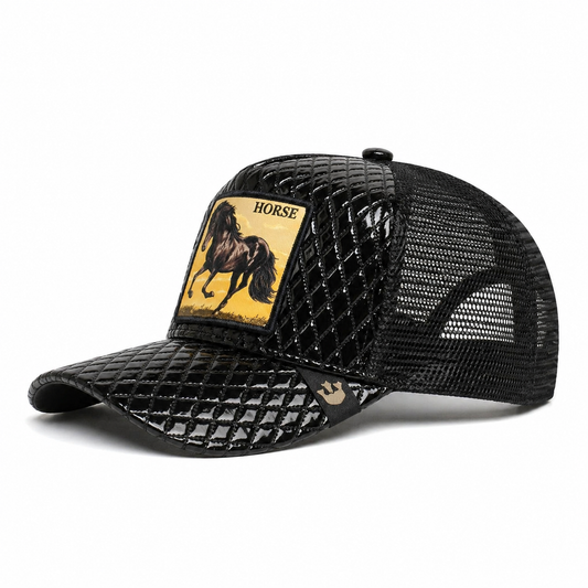 Hunter Trucker black cap